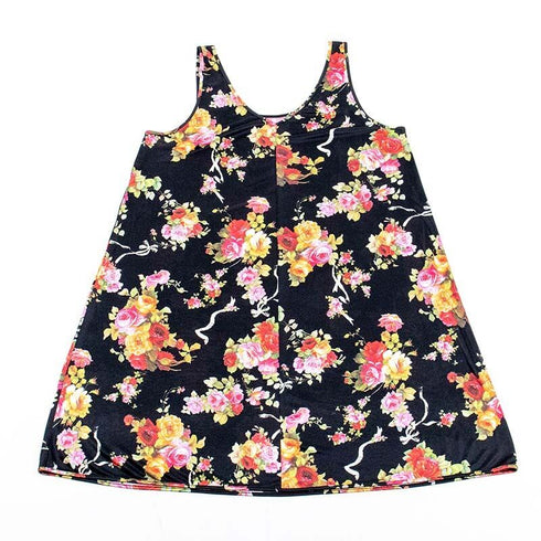 ウェア TUNIC ラピアスムース・ローズ Aラインスリップ クロ 1560-B